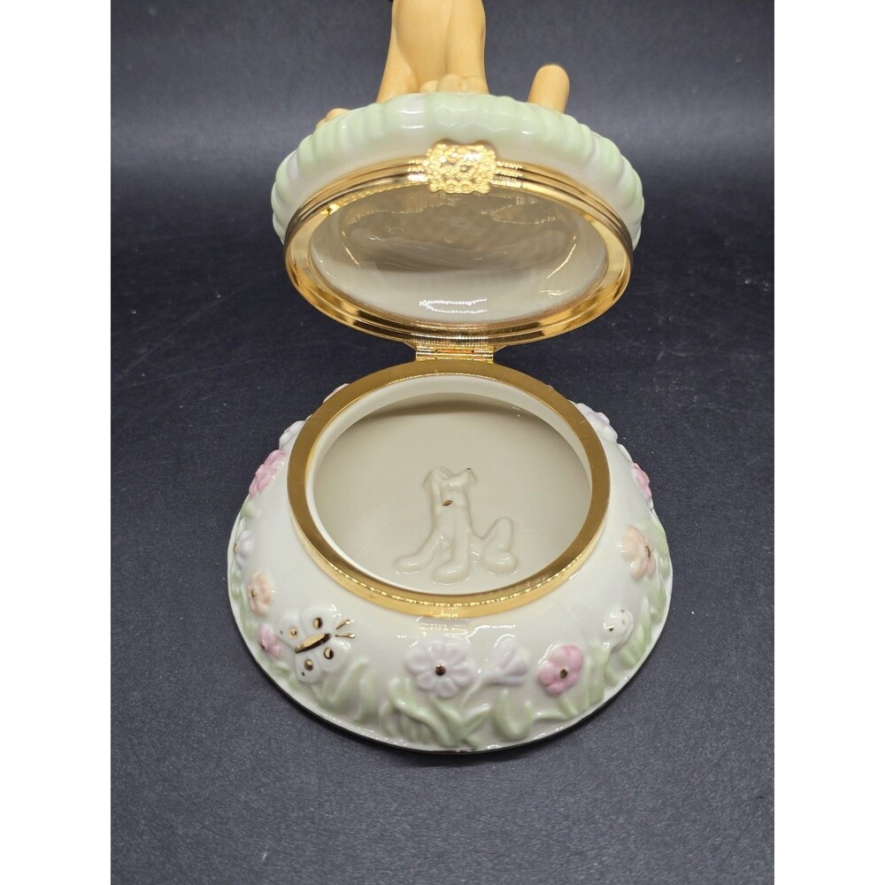 LENOX Disney A FRIEND FOR PLUTO TREASURE BOX Butterfly On Nose NEW in BOX No COA - Picture 10 of 11